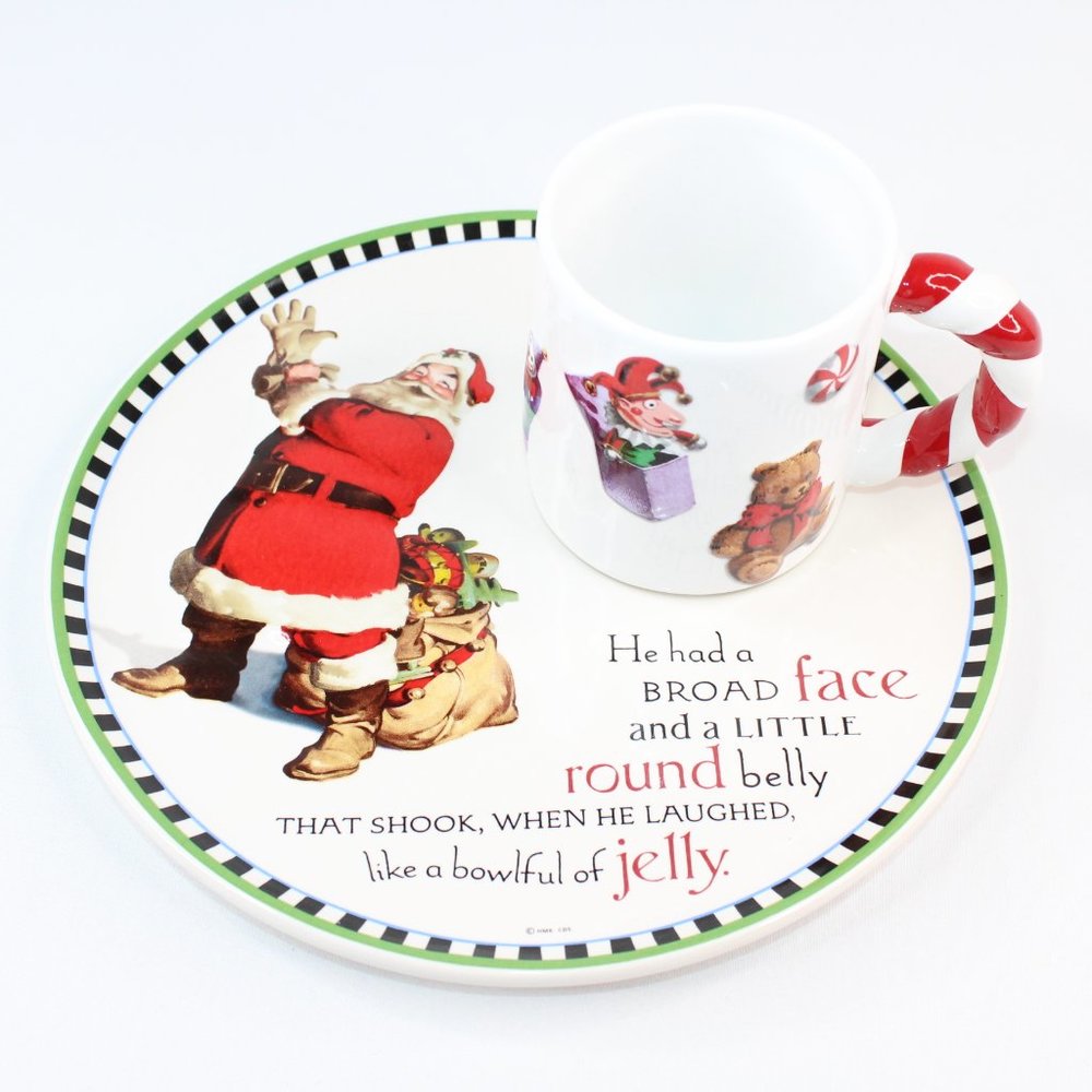 Hallmark Santa Claus Cookie Plate And Mug Set - Picture 3 of 12